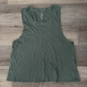 Aerie Forest Green Sleeveless Tee